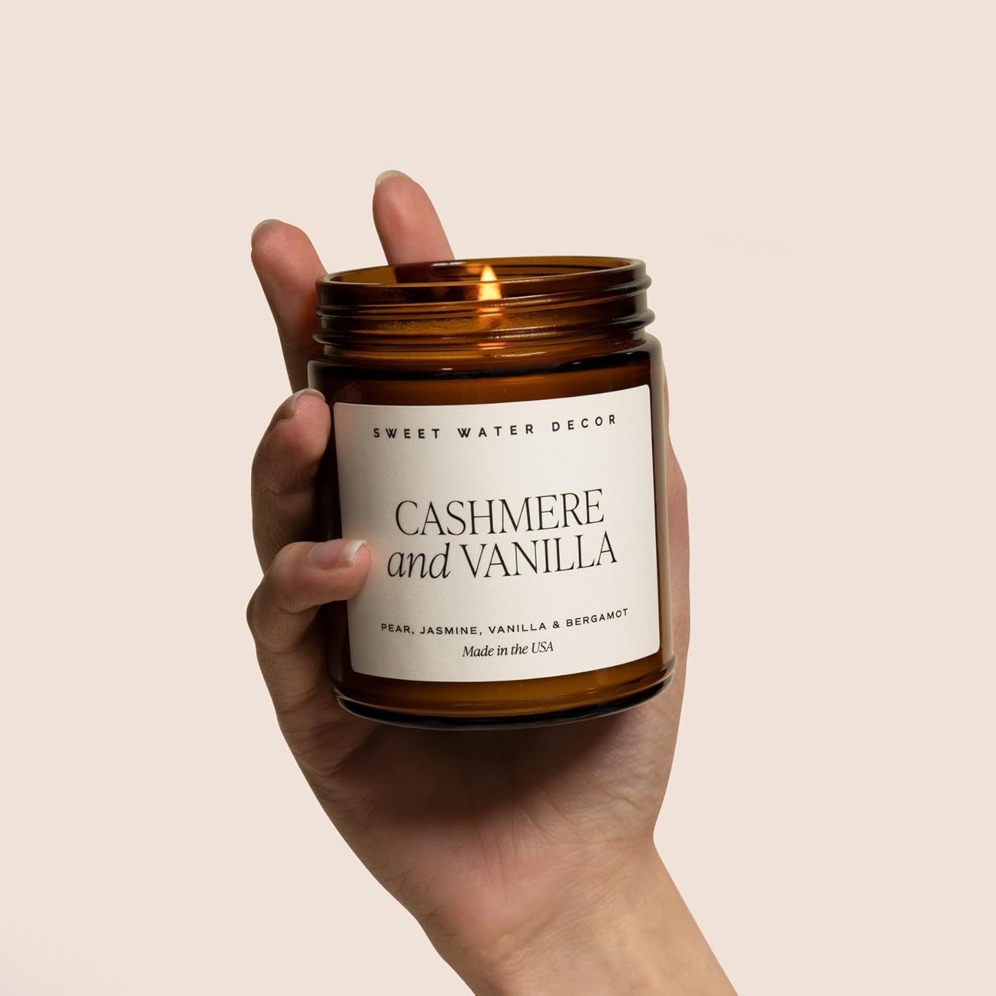 Luxury Sandalwood & Vanilla Candle - Premium Home Fragrance