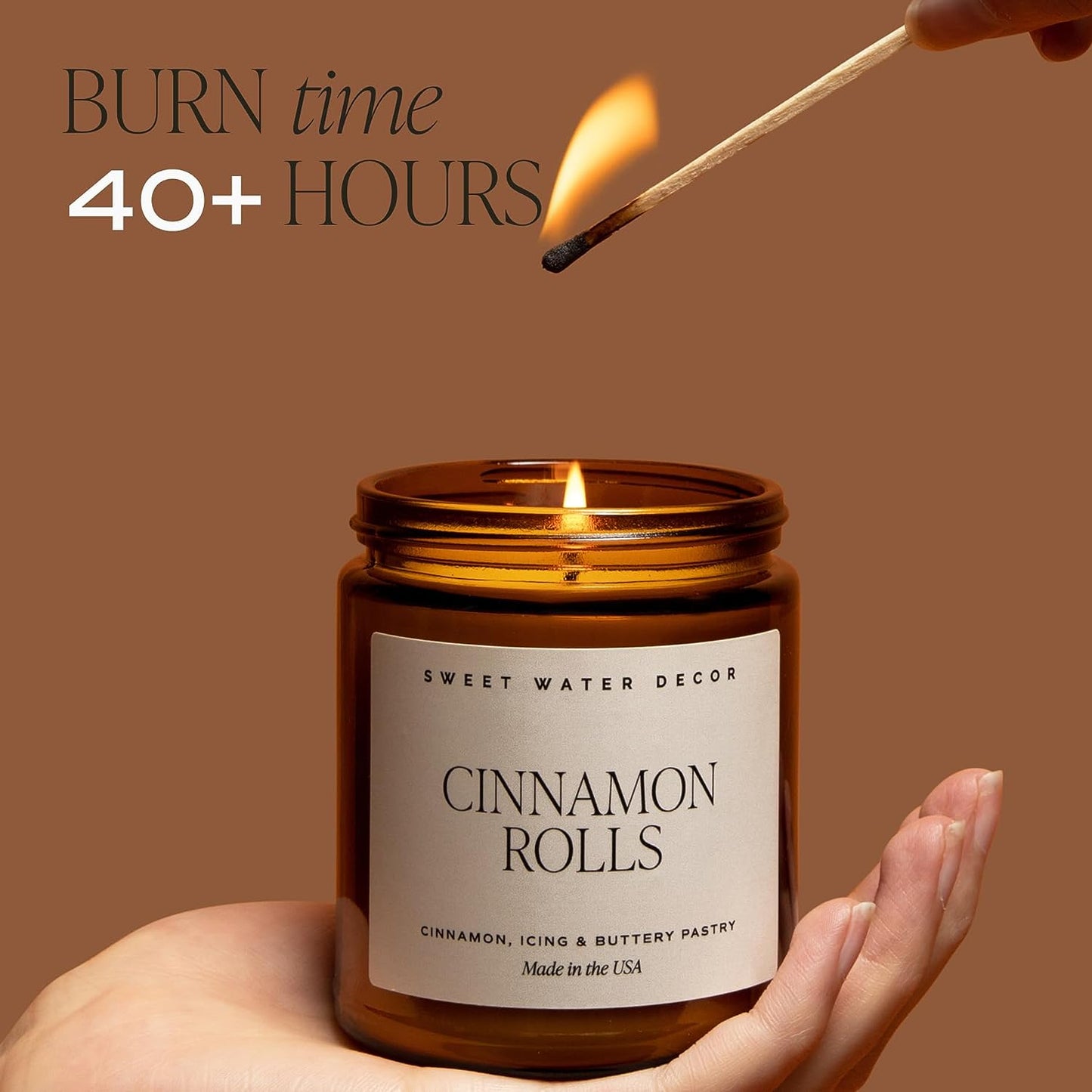 Luxury Sandalwood & Vanilla Candle - Premium Home Fragrance