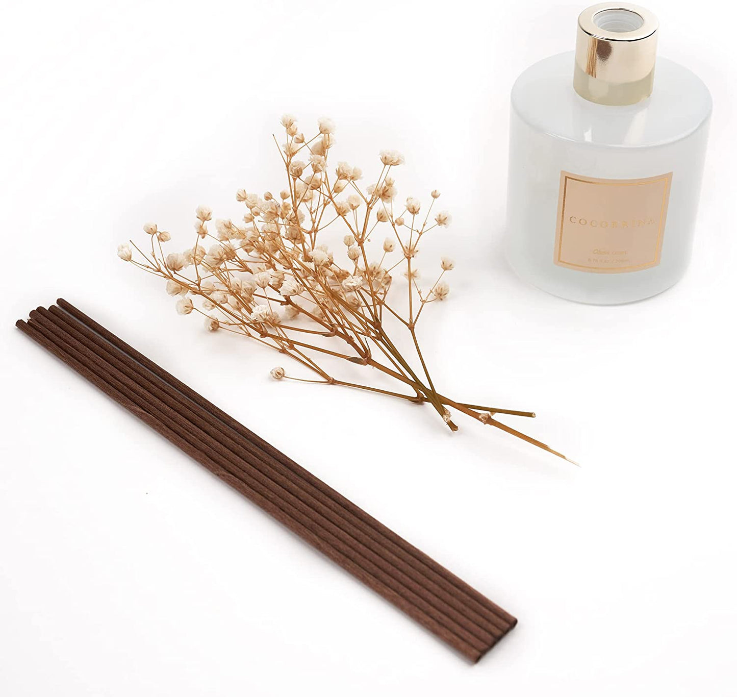 Luxury Reed Diffuser Set - Clean Linen Scent with Elegant Glass Vessel